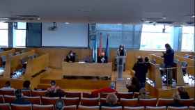 Pleno para la elección de la nueva alcaldesa de Cangas (Pontevedra), Victoria Portas.