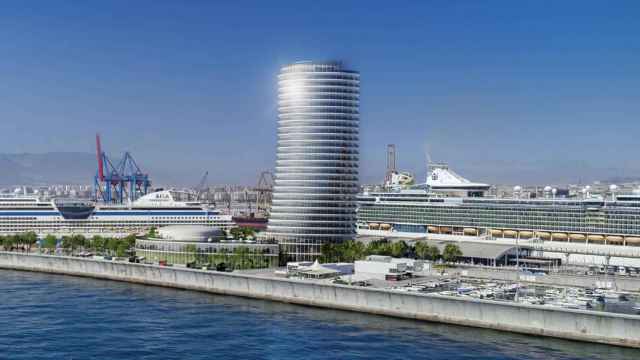 Última propuesta de la torre del Puerto de Málaga