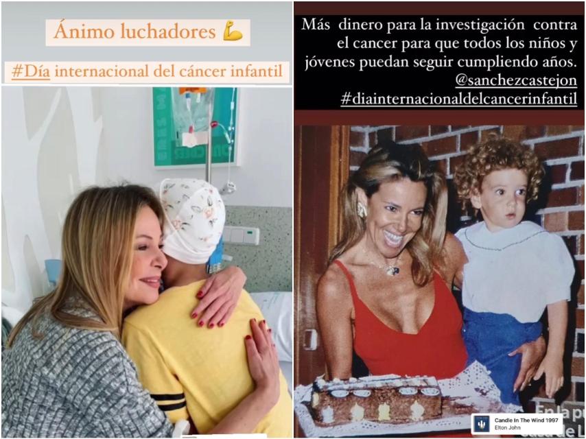 Ana García Obregón este lunes en los 'stories' de su Instagram.