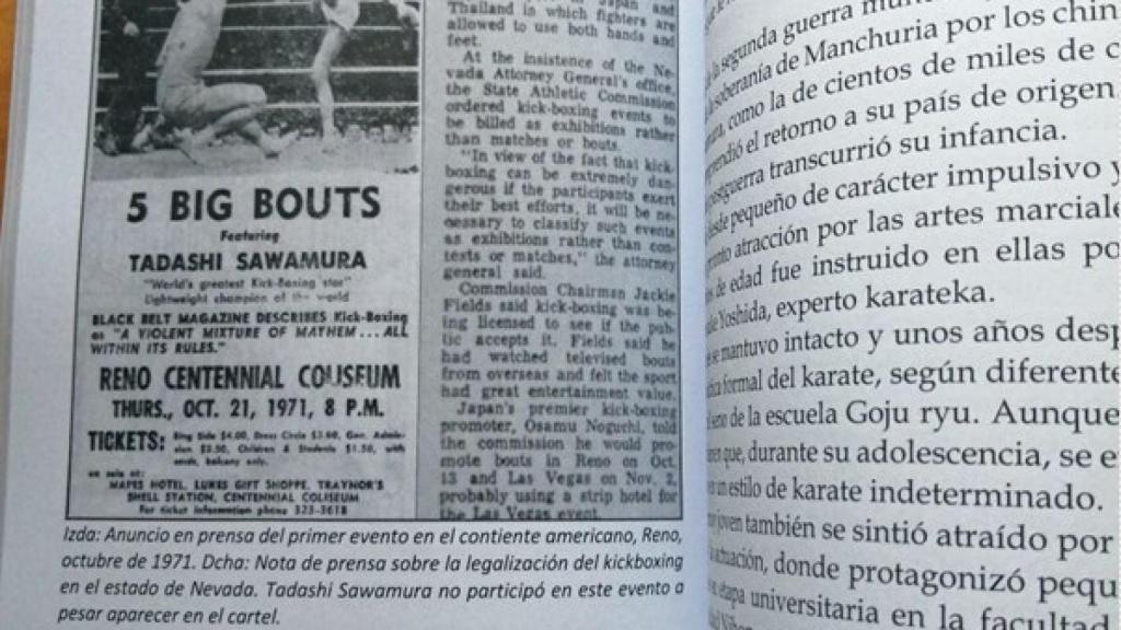 El libro 'Historia del kickboxing en Japón'