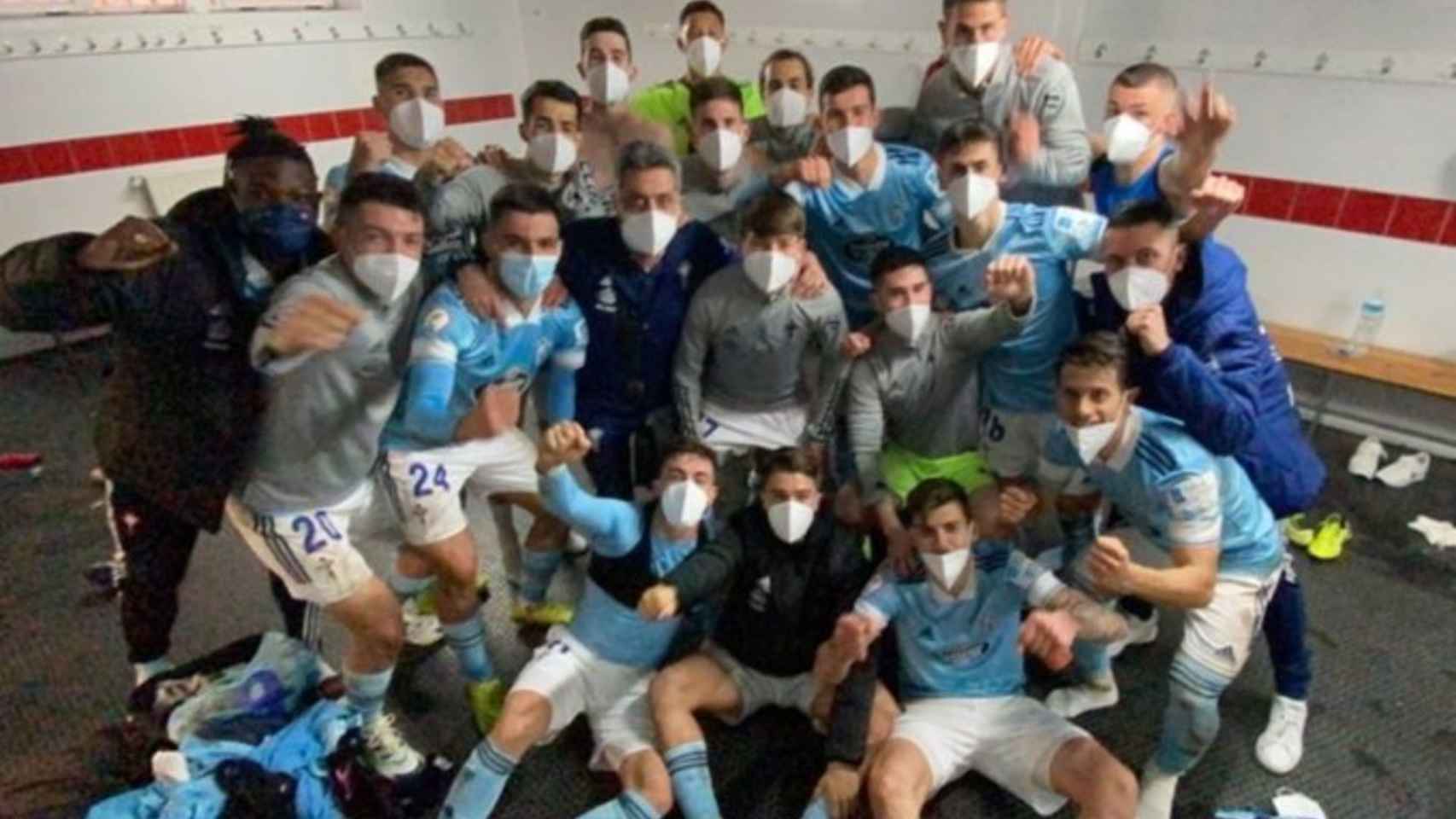 El Celta B celebra su contundente victoria en el campo del Zamora