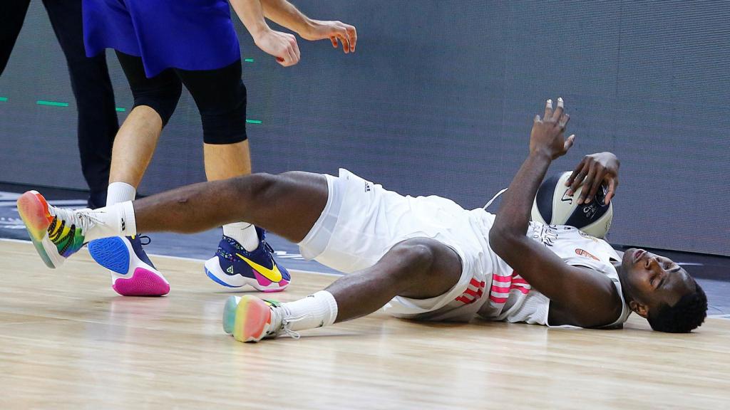 Usman Garuba, durante la final de la Copa del Rey 2021