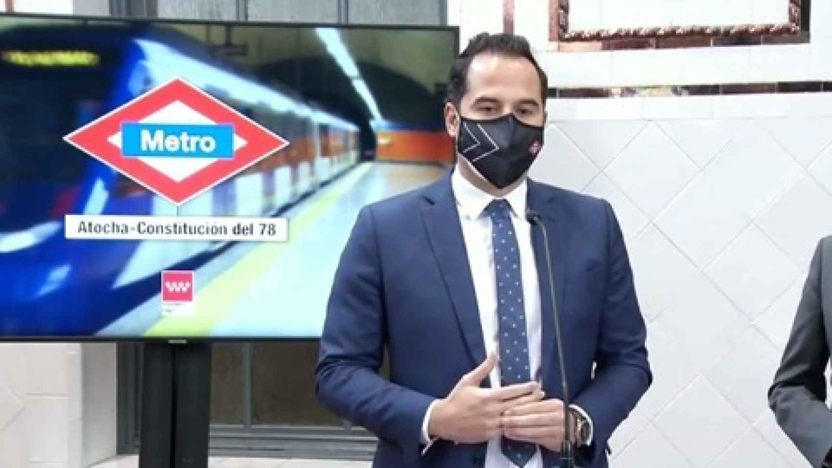 Ignacio Aguado anuncia el cambio de nombre de la estación de Metro de Atocha.