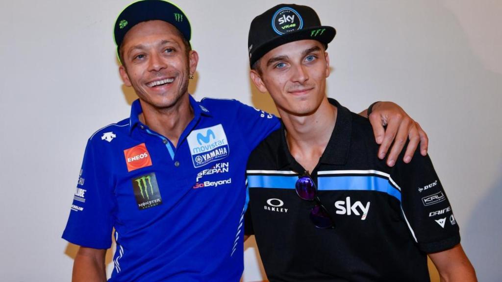 Valentino Rossi y Luca Marini