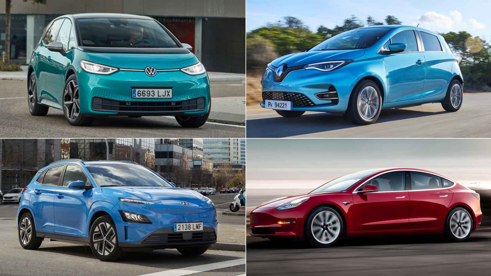 Estos son los coches eléctricos más vendidos en 2020.