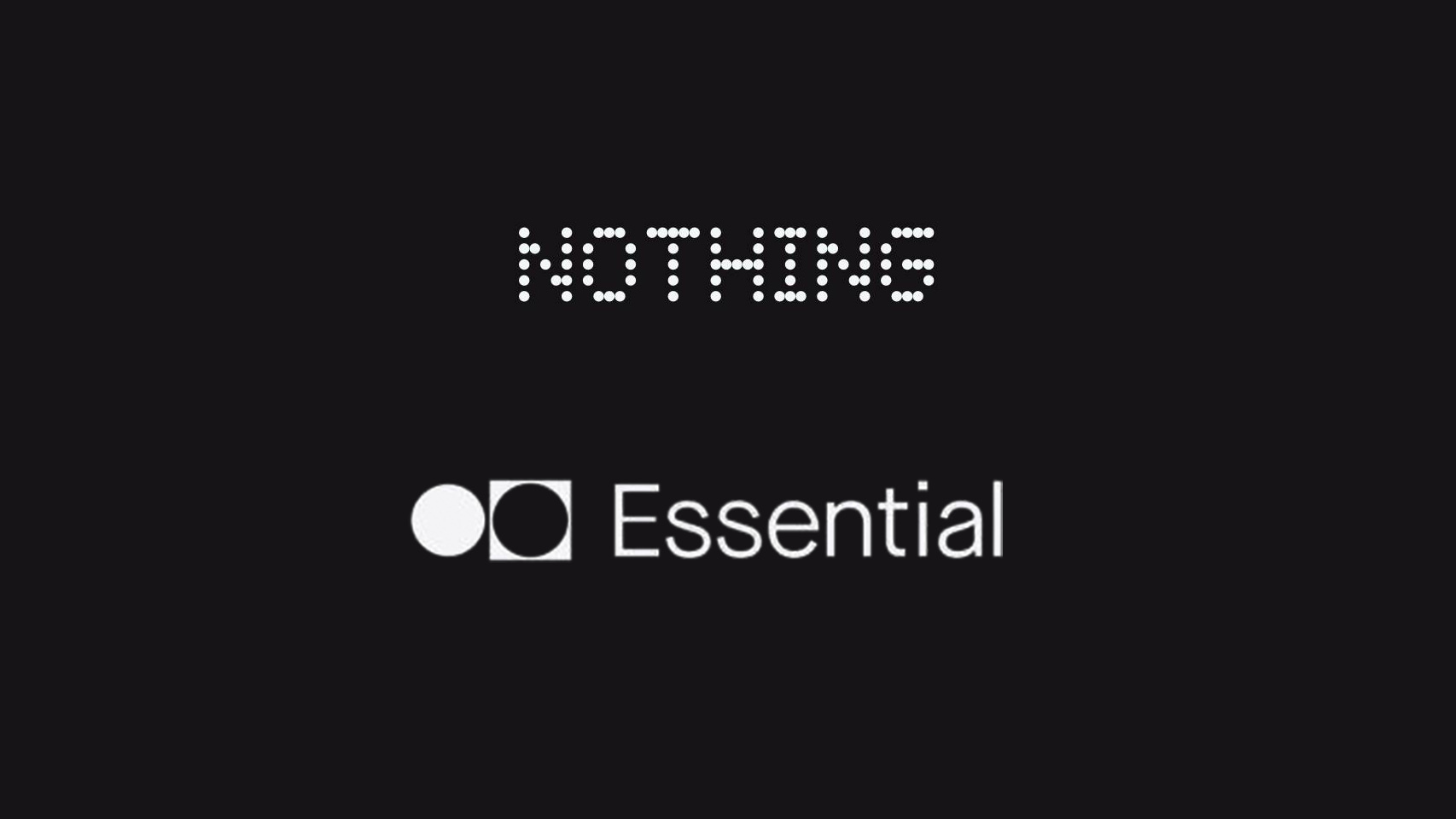 Logos de Essential y Nothing.