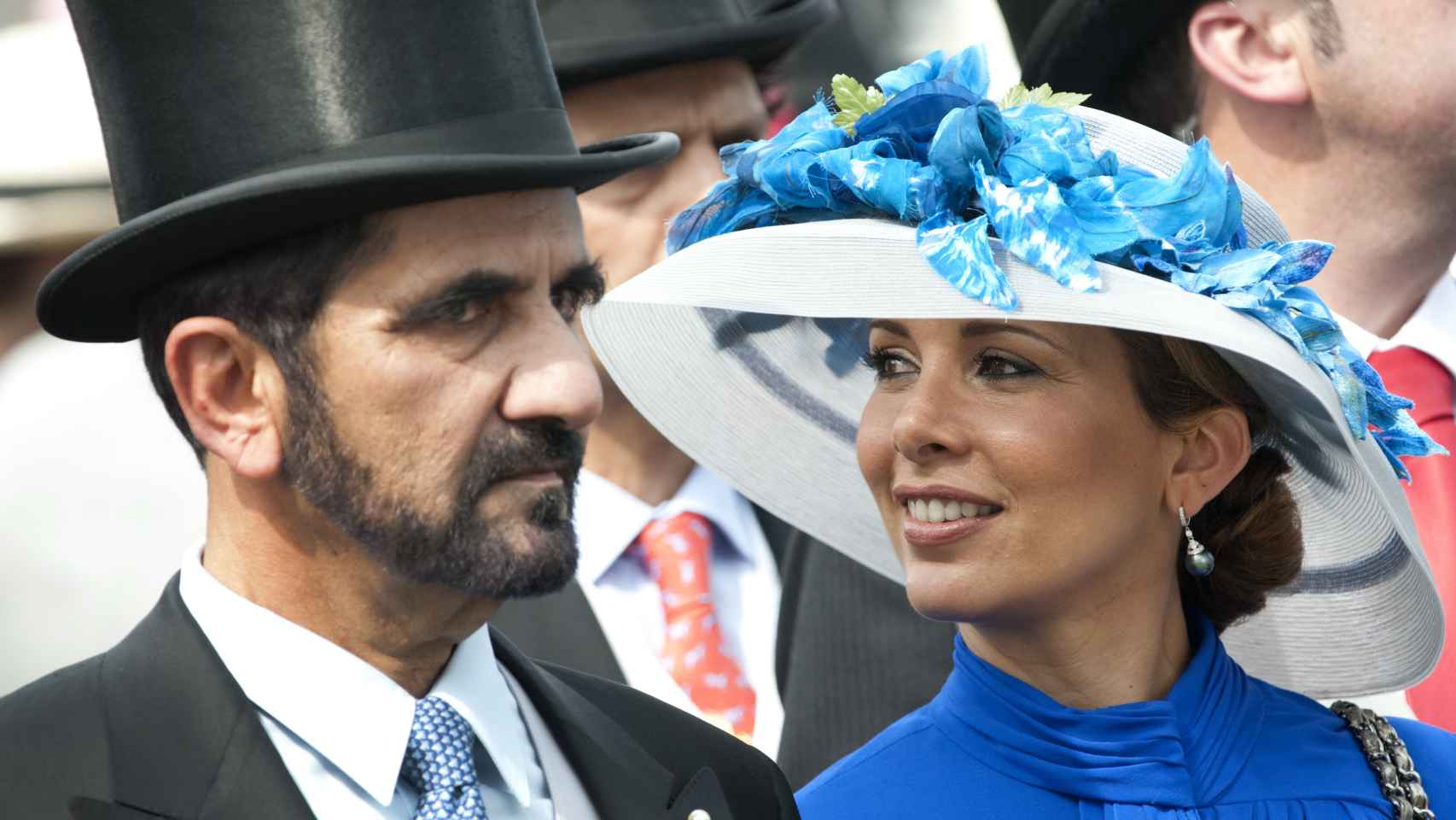 Mohammed bin Rashid Al Maktoum junto a la princesa Haya.