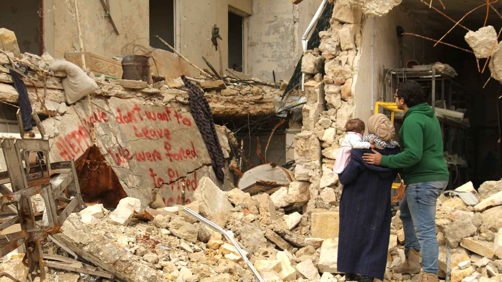 Imagen de la destrucción en Alepo que aparece en 'For Sama'.