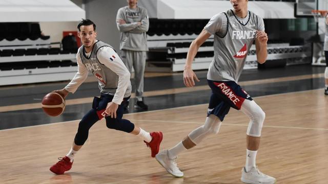 Thomas Heurtel con la selección de Francia en Podgorica. Foto: FFBB