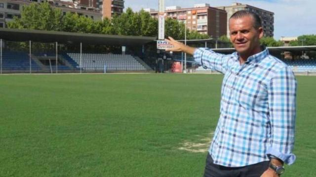 César Muñiz Fernández, en una imagen de archivo en el estadio del Talavera