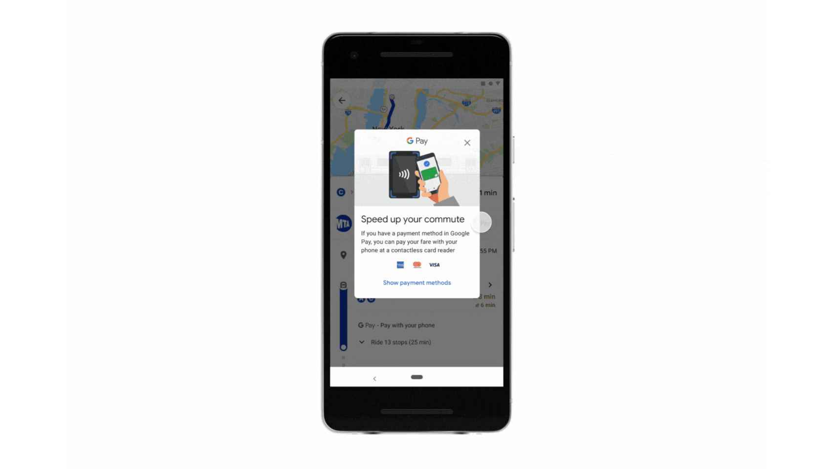 Google Maps permitirá pagar el transporte público