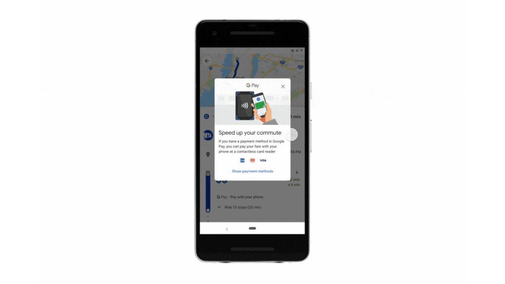 Google Maps permitirá pagar el transporte público