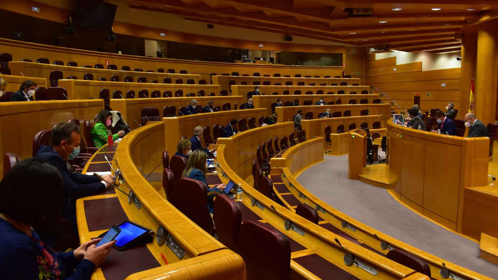 La Comisión del Senado de Entidades Locales durante su sesión este jueves.