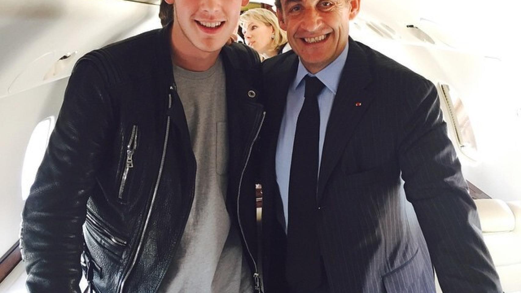 Kyril Louis-Dreyfus junto a Nicolas Sarcozy en 2017. Foto: Instagram (kyrillouisdreyfus)