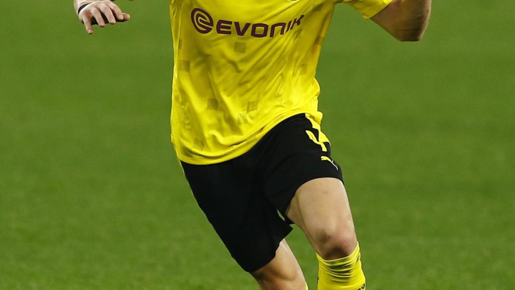 Erling Haaland, en un partido del Borussia Dortmund en la temporada 2020/2021
