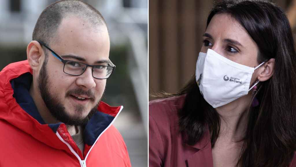 Pablo Hasél e Irene Montero.