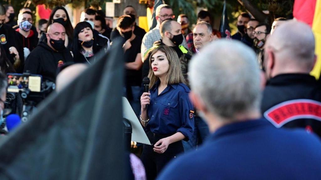 Isabel Medina, durante la manifestación del sábado 13.