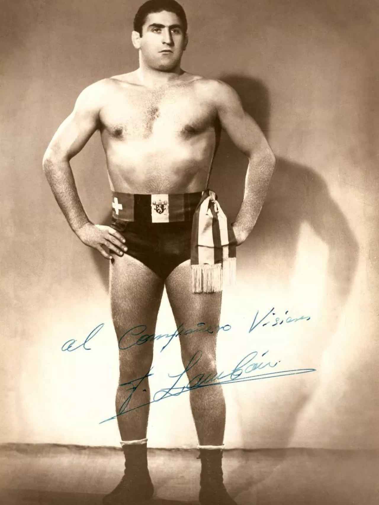 Francisco Lambán, el portento físico que fue campeón del mundo de lucha libre