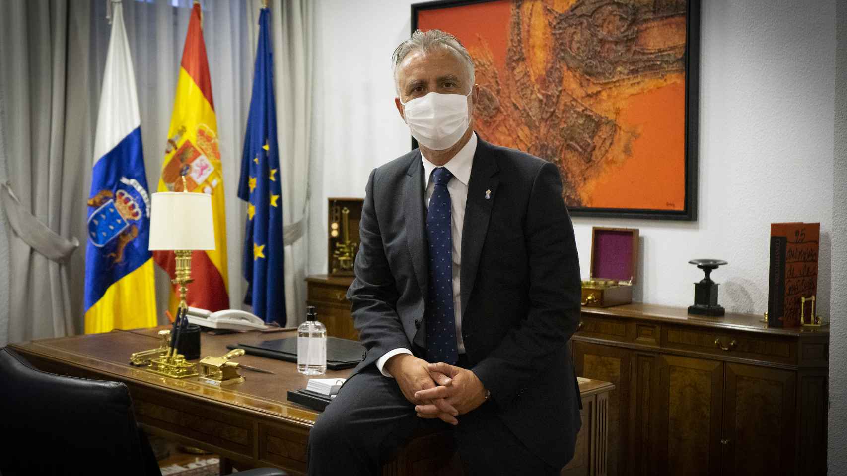 Ángel Víctor Torres, presidente del Gobierno de Canarias, entrevistado por EL ESPAÑOL.