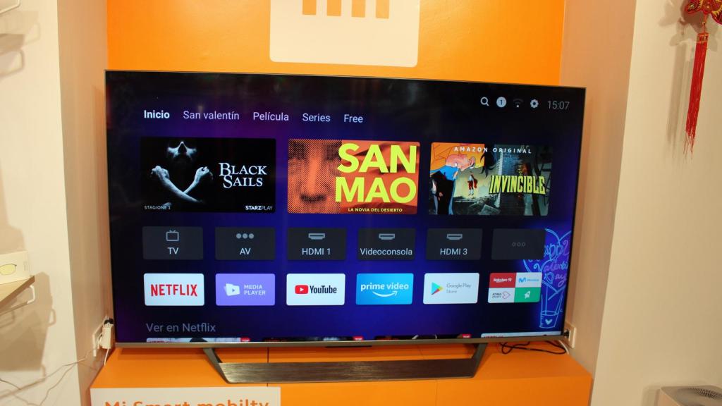 Interfaz de la nueva Xiaomi Mi TV Q1.