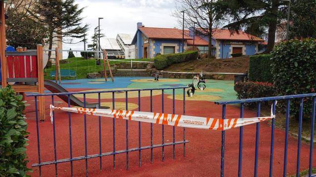 Parques cerrados en A Coruña en una imagen de archivo.