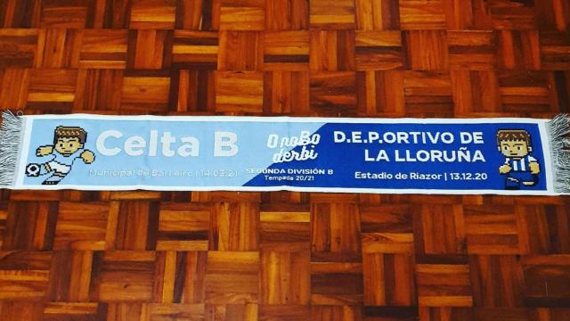 Seguidores del Celta crean una bufanda que ridiculiza al Deportivo de La Lloruña