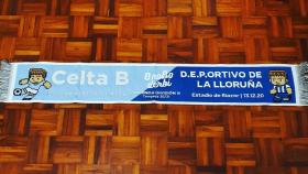 Seguidores del Celta crean una bufanda que ridiculiza al Deportivo de La Lloruña
