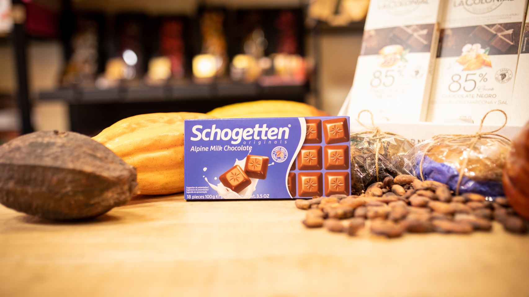 La tableta de chocolate con leche Schogetten, la marca blanca de Aldi.