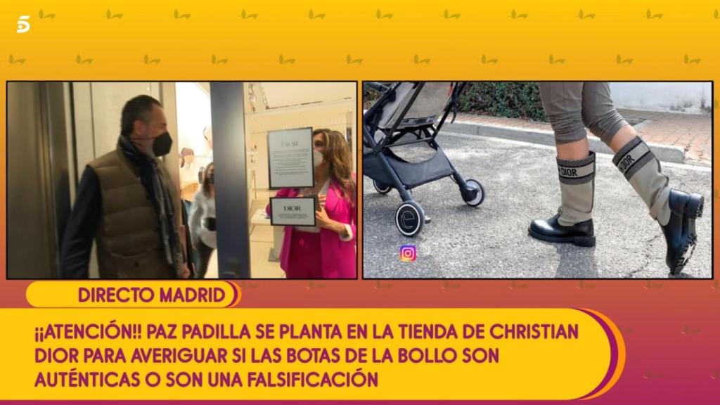 Surrealismo máximo en 'Sálvame': Paz Padilla se topa con Marichalar en una tienda de lujo