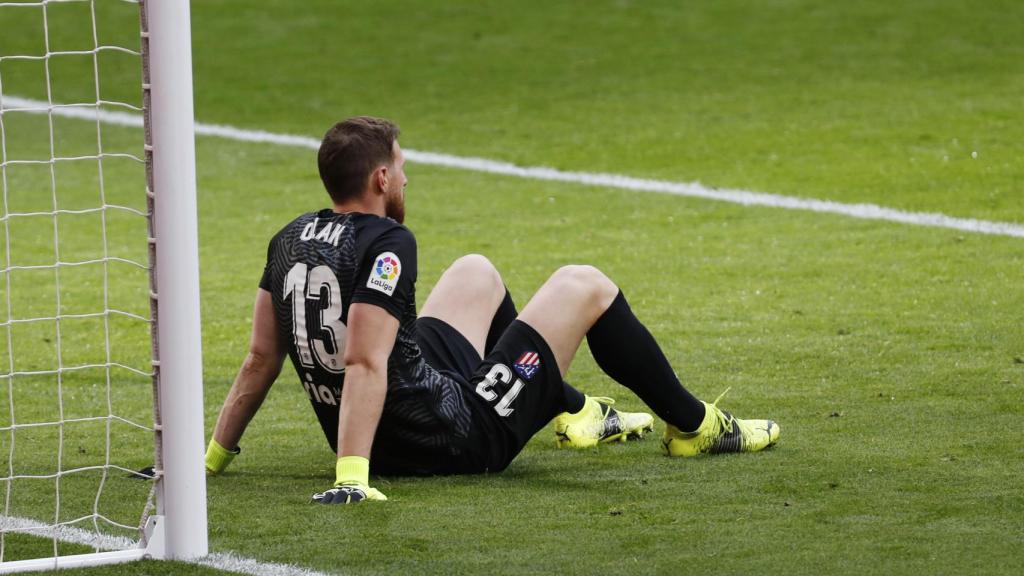 Jan Oblak, tras el gol del Levante