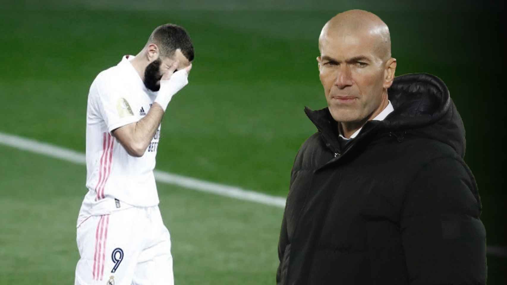 Zidane y las lesiones del Real Madrid, en un fotomontaje