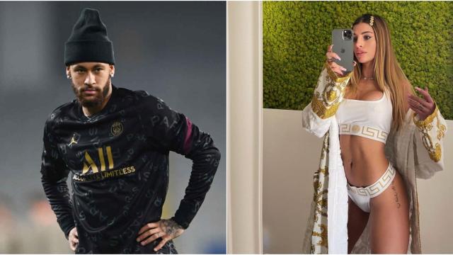 Collage fotográfico entre Neymar y la influencer Chiara Nasti