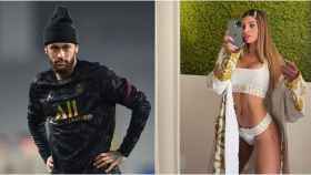 Collage fotográfico entre Neymar y la influencer Chiara Nasti