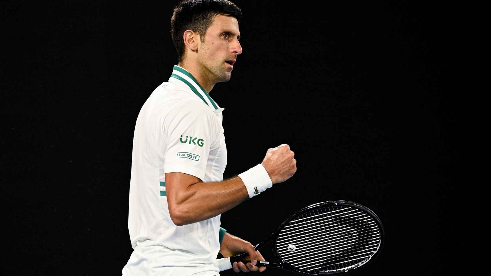 Djokovic, durante la final del Abierto de Australia.