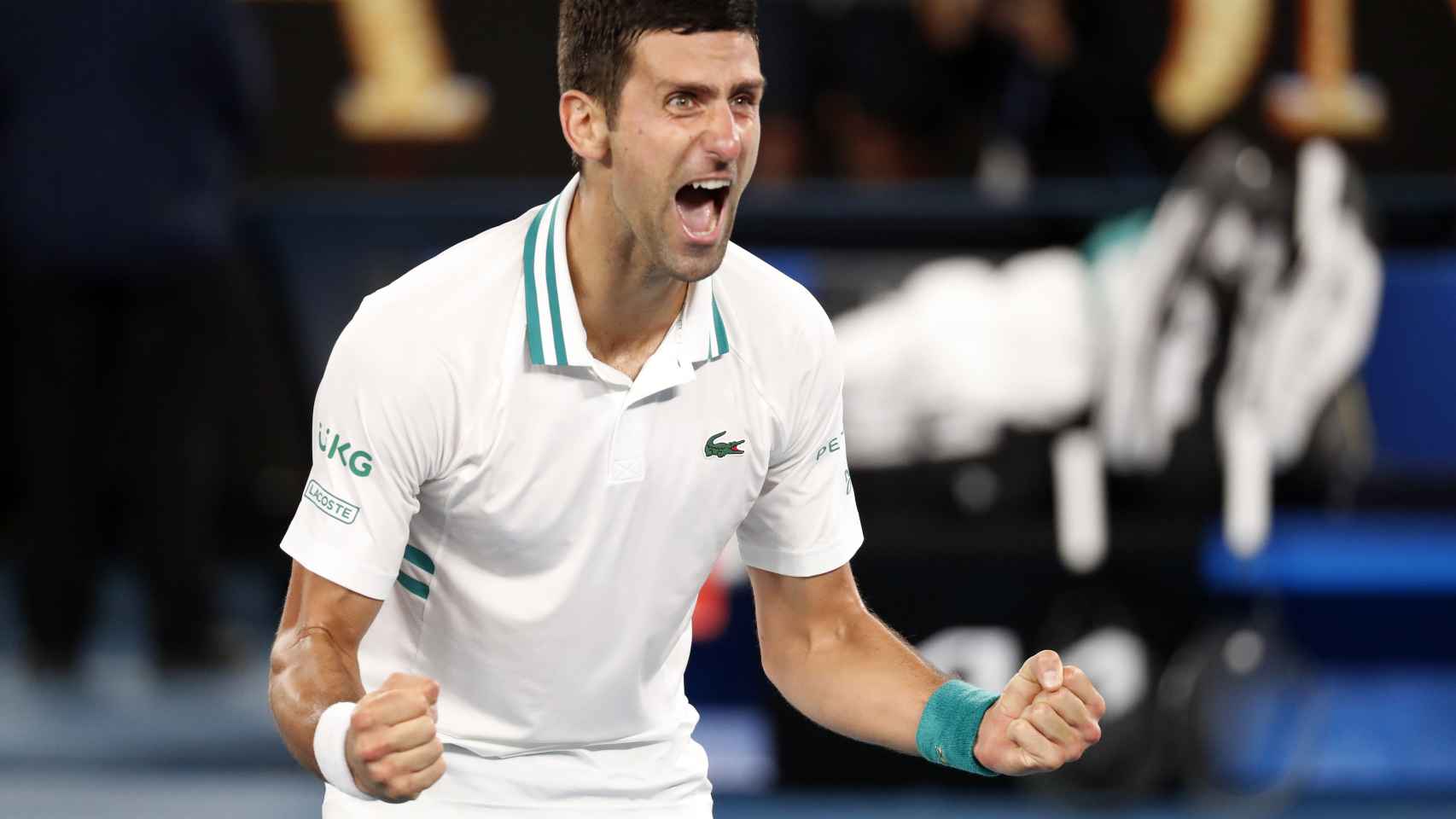 Novak Djokovic, eufórico tras ganar en el Open de Australia