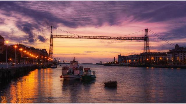 Puente colgante de Vizcaya.