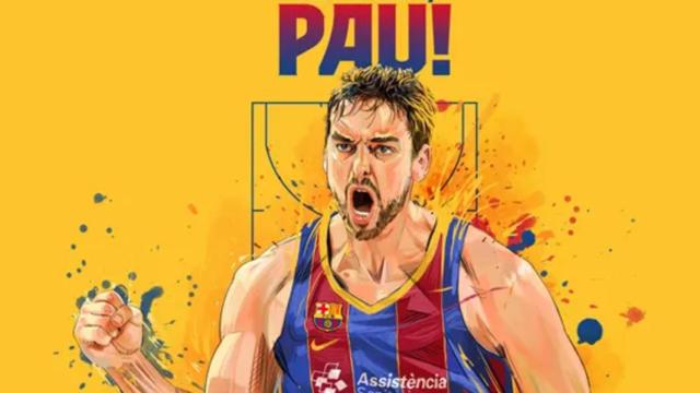 El anuncio oficial de la vuelta de Pau Gasol al Barça. Foto: fcbarcelona.cat