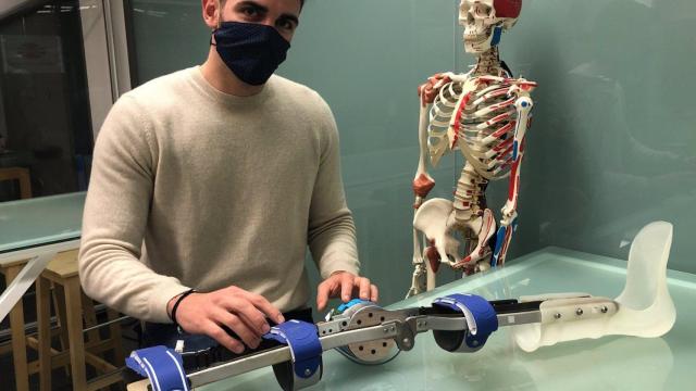 Florian Michaud, investigador en el Laboratorio de Ingeniería Mecánica del Campus de Ferrol