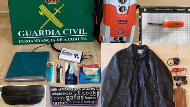 Efectos intervenidos por la Guardia Civil.