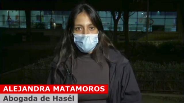 Alejandra Matamoros durante su intervención en 'Cuatro al día'.