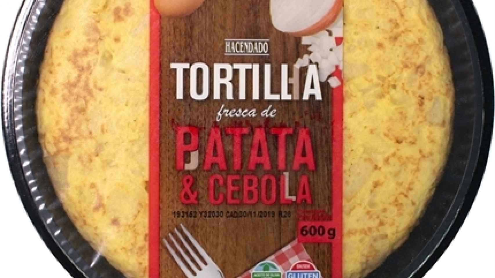 La tortilla con cebolla que comercializa Mercadona.