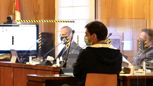 Lino Rodríguez durante un juicio