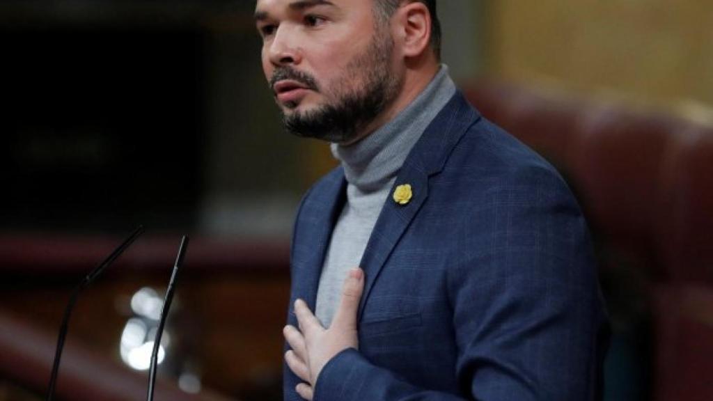 Gabriel Rufián, portavoz de ERC en el Congreso.