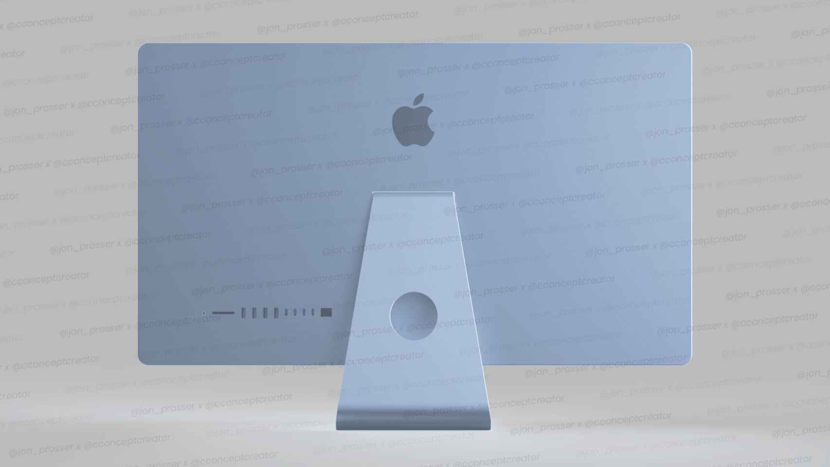Así sería el nuevo iMac en color azul