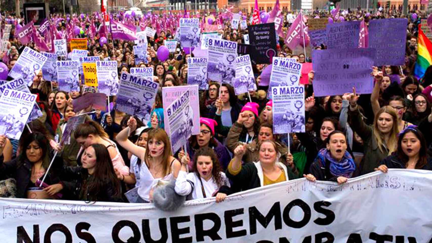Manifestación del 8-M, Día del Mujer. Efe