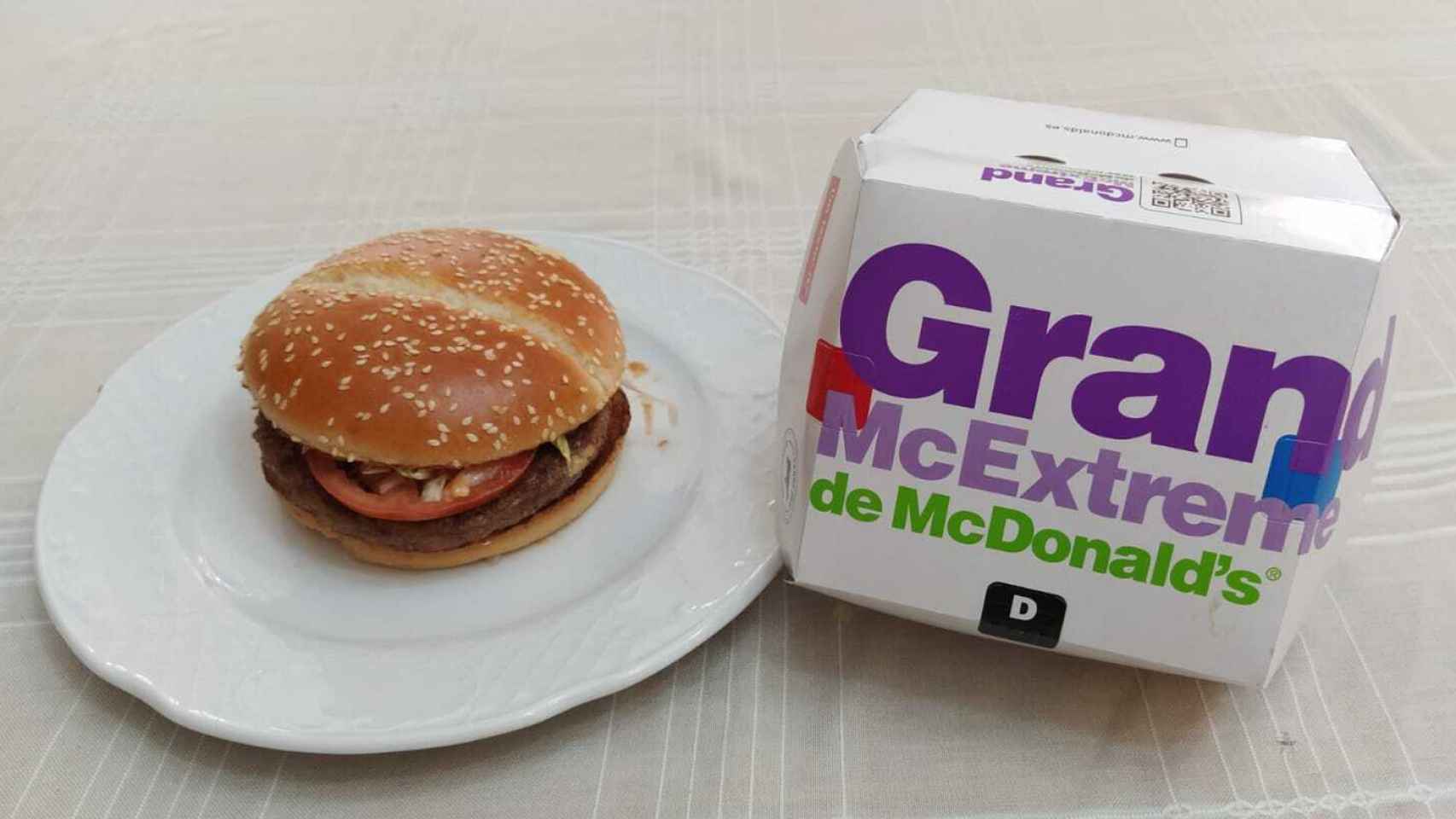 La hamburguesa Grand McExtreme Double 1955 de McDonald's probada.