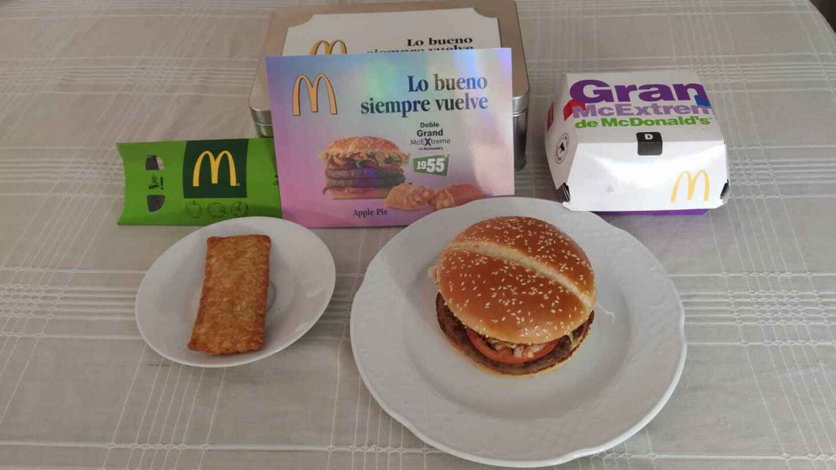 Los productos que McDonald's España ha empezado a vender en sus restaurantes.