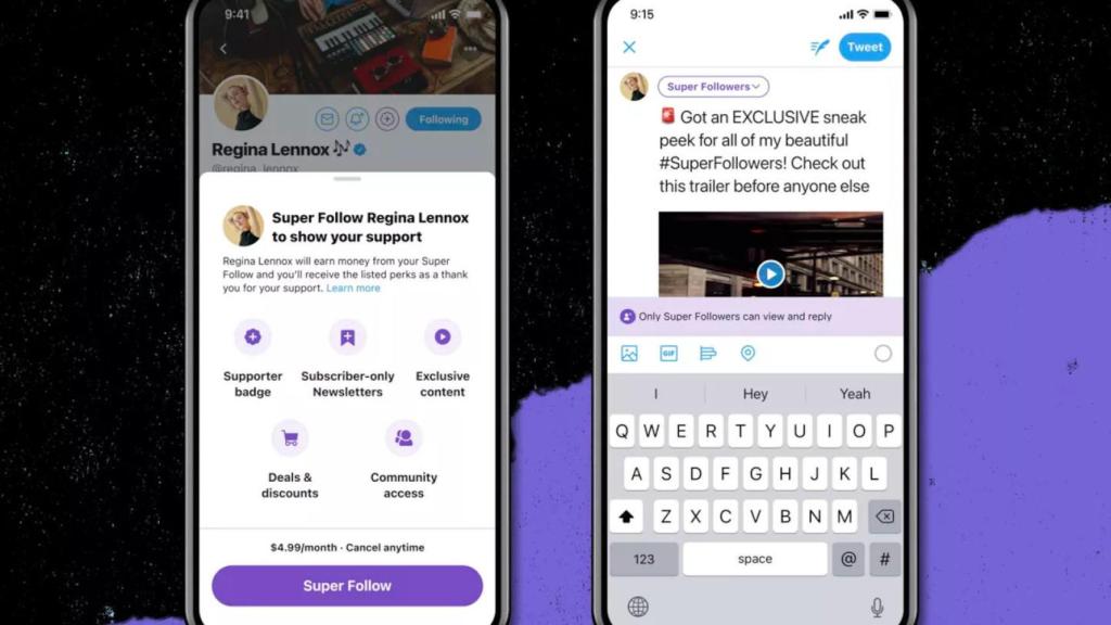 El futuro Super Follow de Twitter, una suerte de OnlyFans