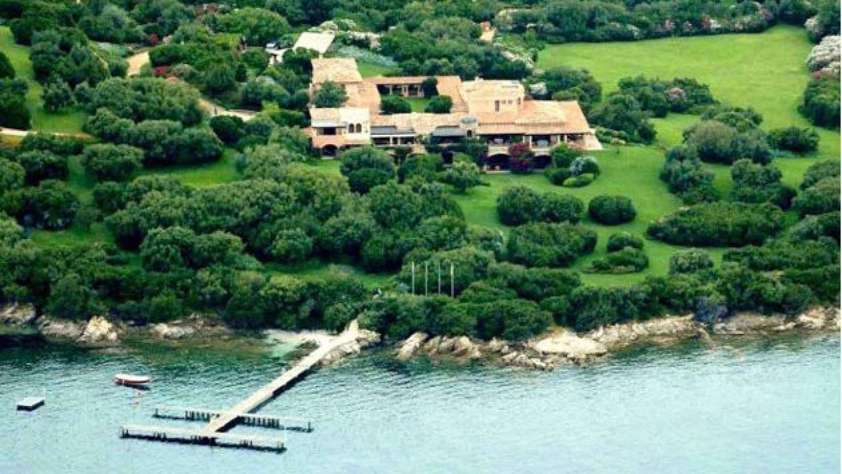 La villa de Berlusconi cuenta con 800.000 metros cuadrados.
