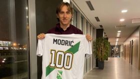 Luka Modric con la camiseta del Immacolata Alzano